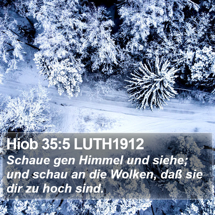 Hiob 35:5 LUTH1912 Bible Study