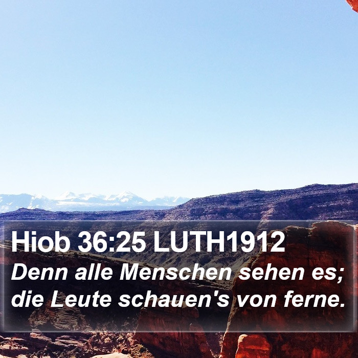 Hiob 36:25 LUTH1912 Bible Study