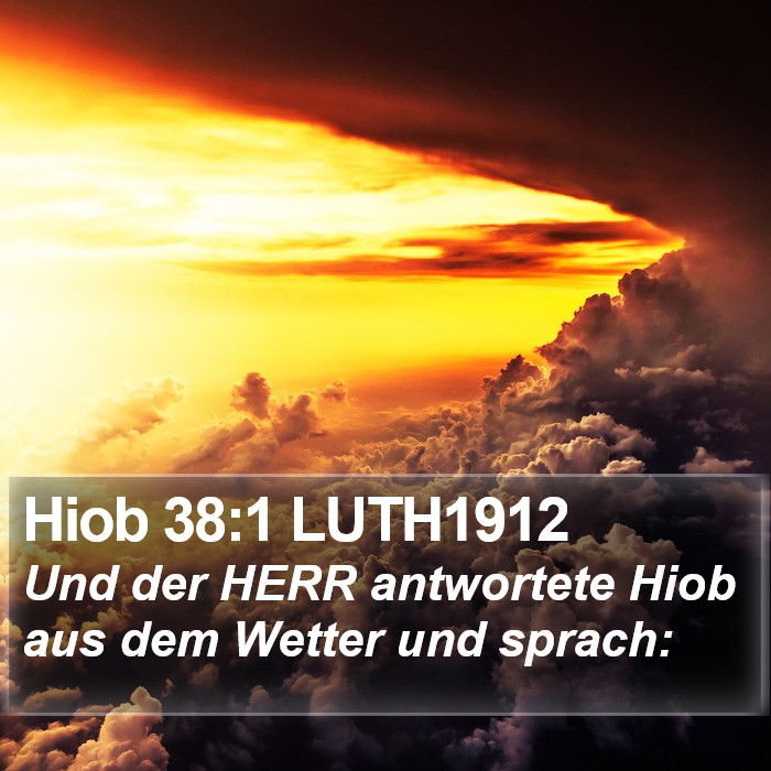 Hiob 38:1 LUTH1912 Bible Study