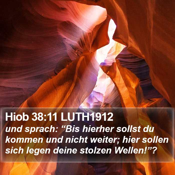 Hiob 38:11 LUTH1912 Bible Study