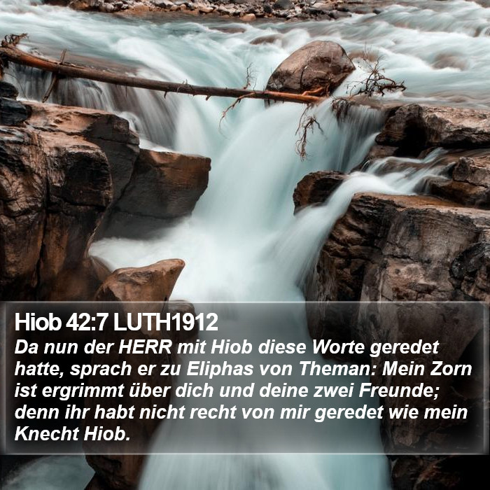 Hiob 42:7 LUTH1912 Bible Study