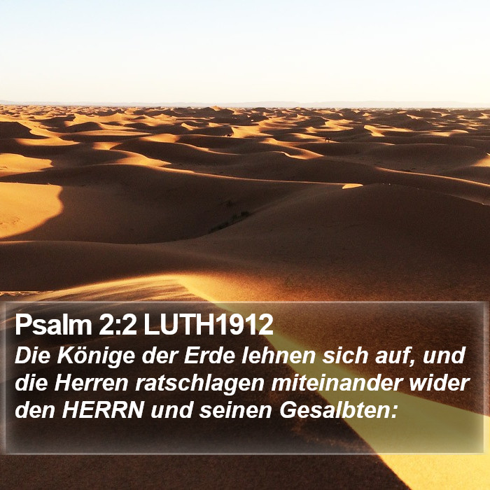 Psalm 2:2 LUTH1912 Bible Study