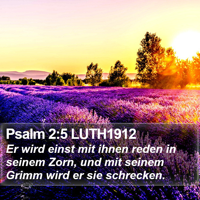 Psalm 2:5 LUTH1912 Bible Study