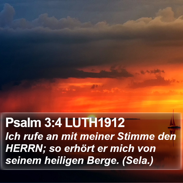 Psalm 3:4 LUTH1912 Bible Study