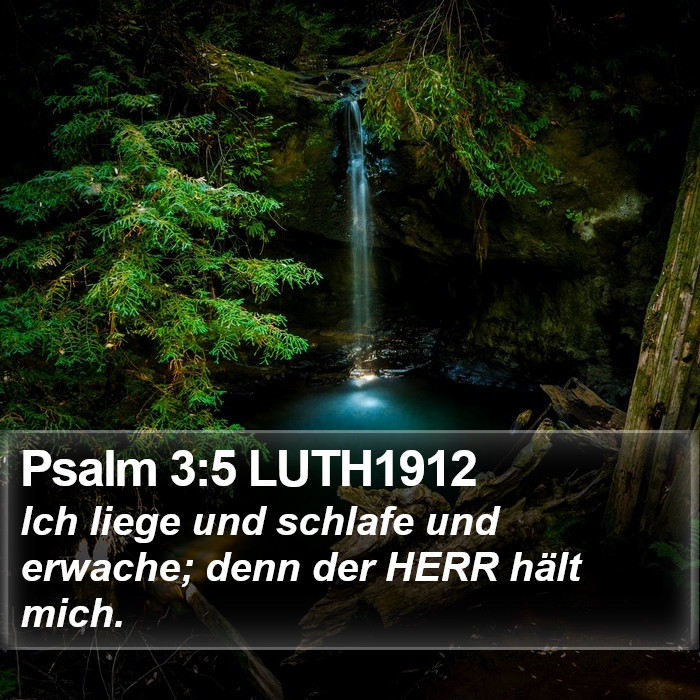 Psalm 3:5 LUTH1912 Bible Study