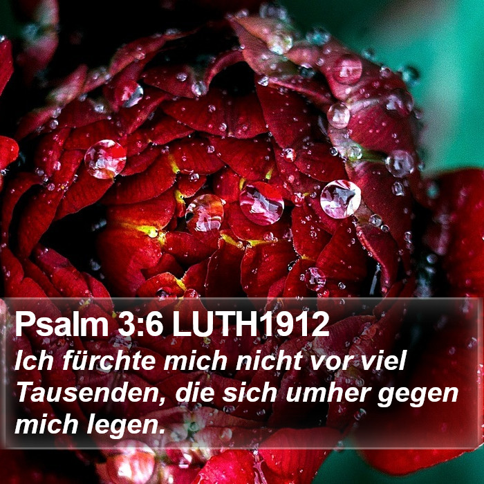 Psalm 3:6 LUTH1912 Bible Study