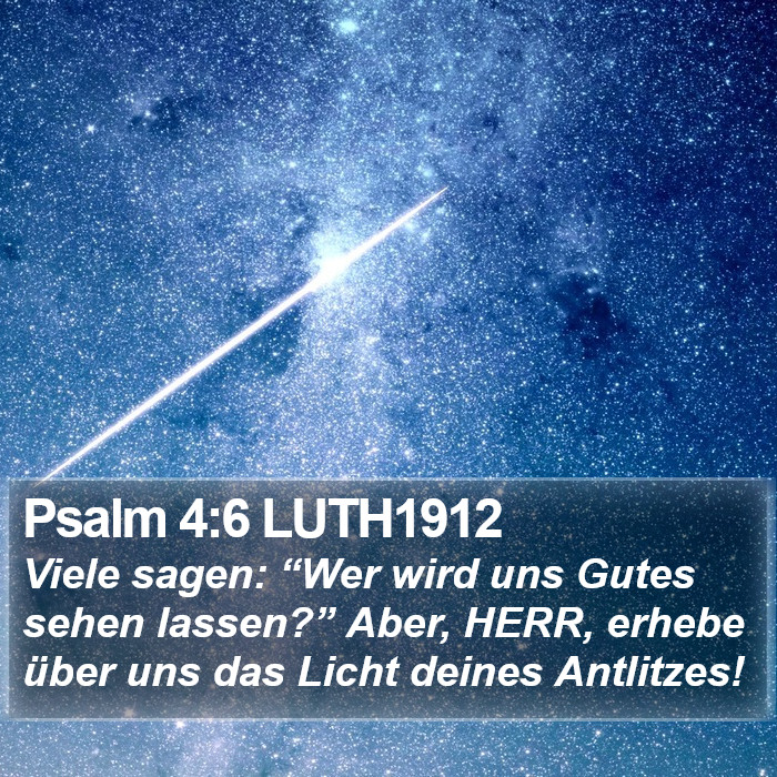 Psalm 4:6 LUTH1912 Bible Study