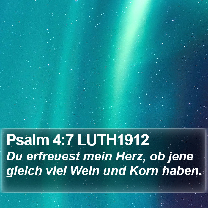 Psalm 4:7 LUTH1912 Bible Study