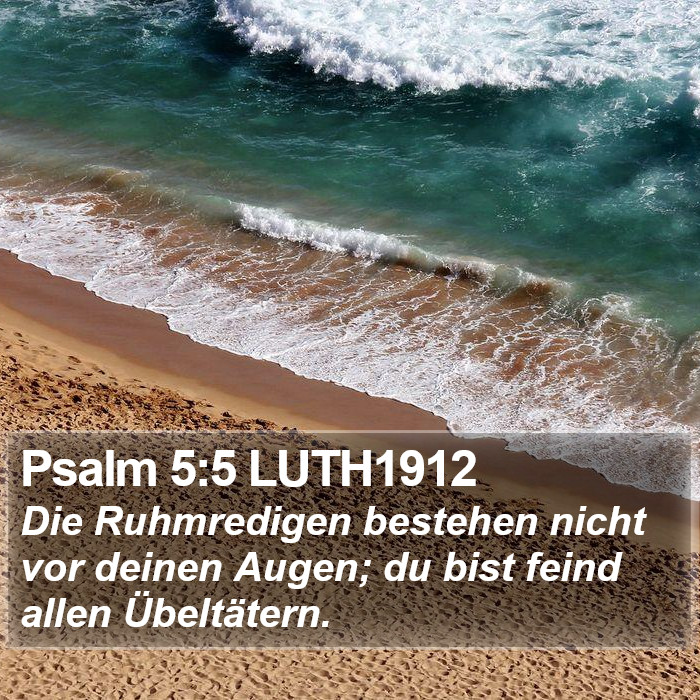Psalm 5:5 LUTH1912 Bible Study