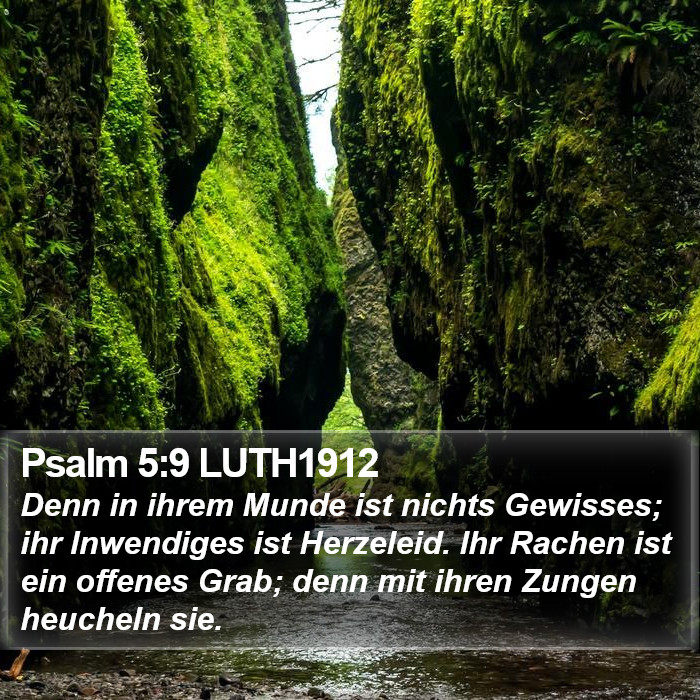 Psalm 5:9 LUTH1912 Bible Study