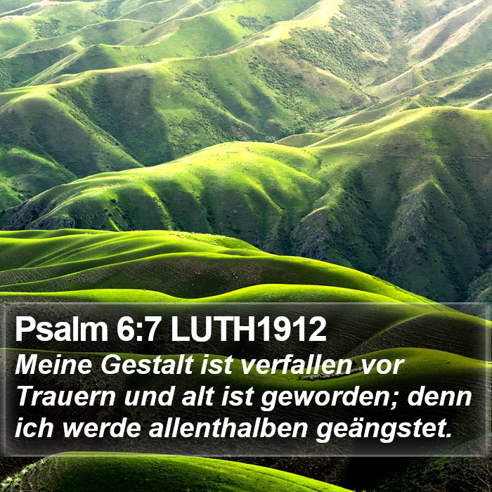 Psalm 6:7 LUTH1912 Bible Study
