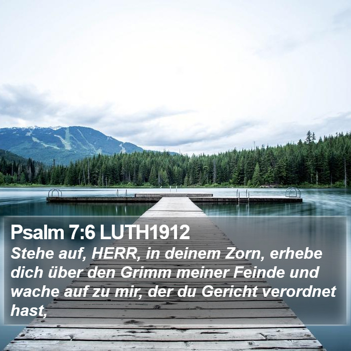 Psalm 7:6 LUTH1912 Bible Study