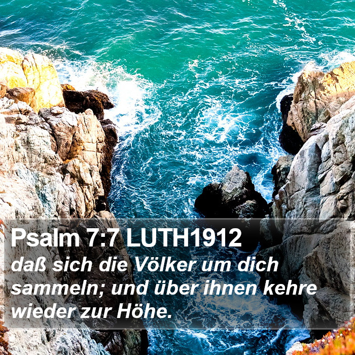 Psalm 7:7 LUTH1912 Bible Study