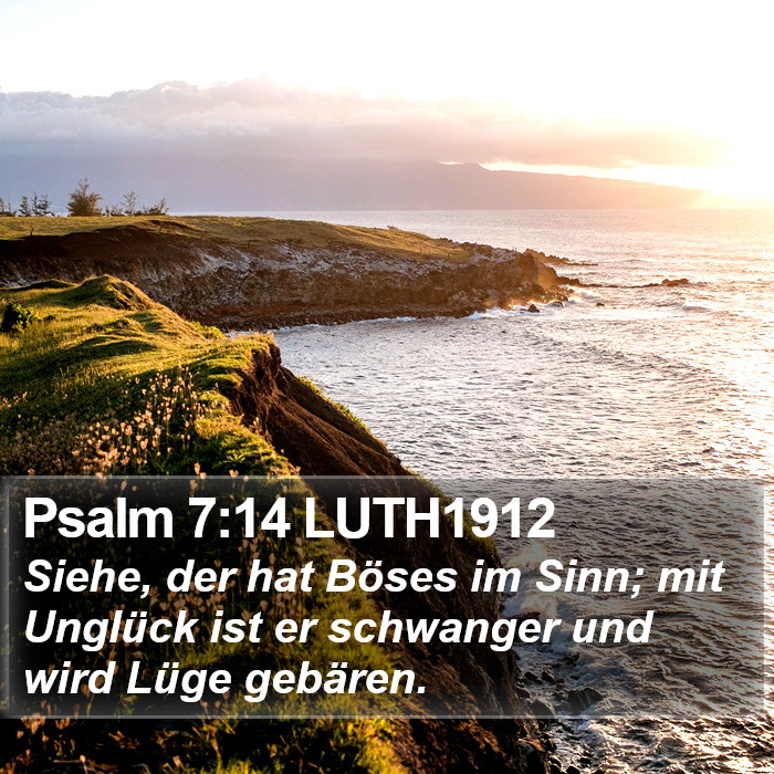 Psalm 7:14 LUTH1912 Bible Study