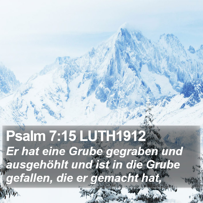 Psalm 7:15 LUTH1912 Bible Study
