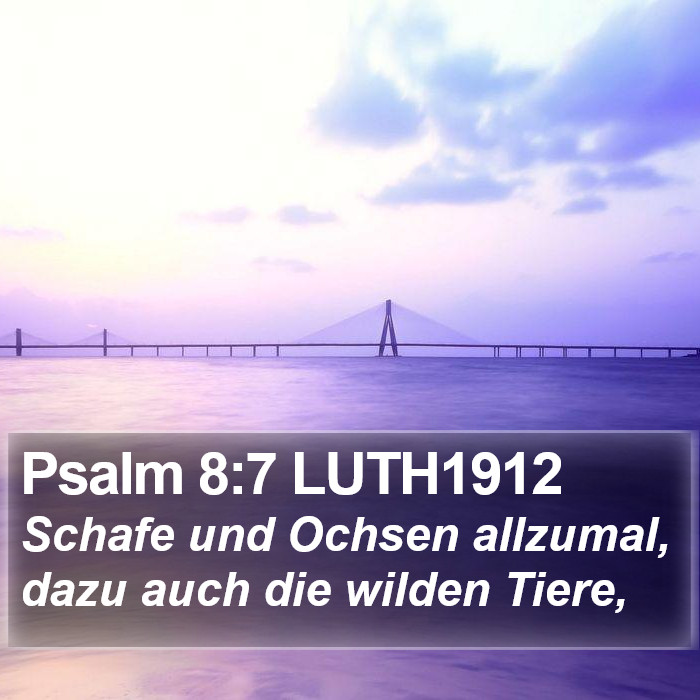Psalm 8:7 LUTH1912 Bible Study