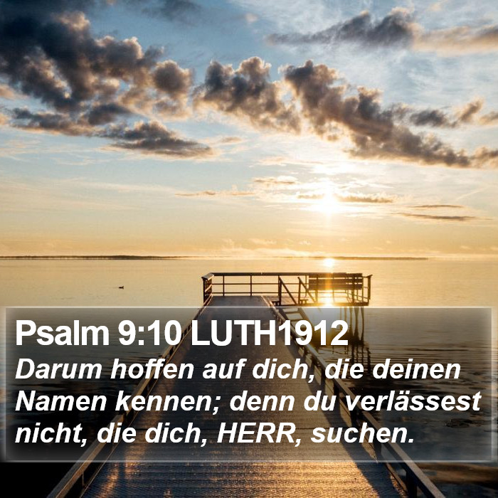 Psalm 9:10 LUTH1912 Bible Study