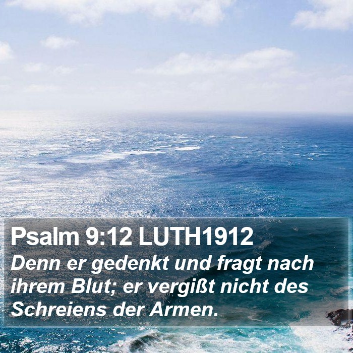 Psalm 9:12 LUTH1912 Bible Study