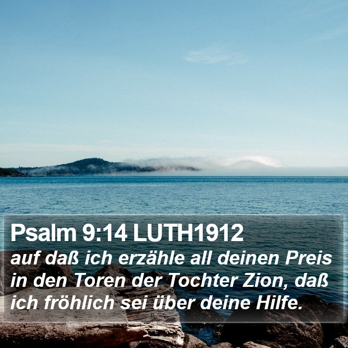 Psalm 9:14 LUTH1912 Bible Study