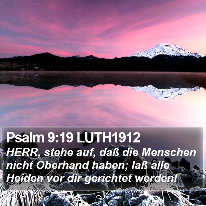 Psalm 9:19 LUTH1912 Bible Study