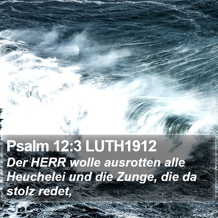 Psalm 12:3 LUTH1912 Bible Study