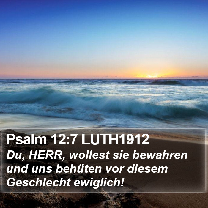 Psalm 12:7 LUTH1912 Bible Study