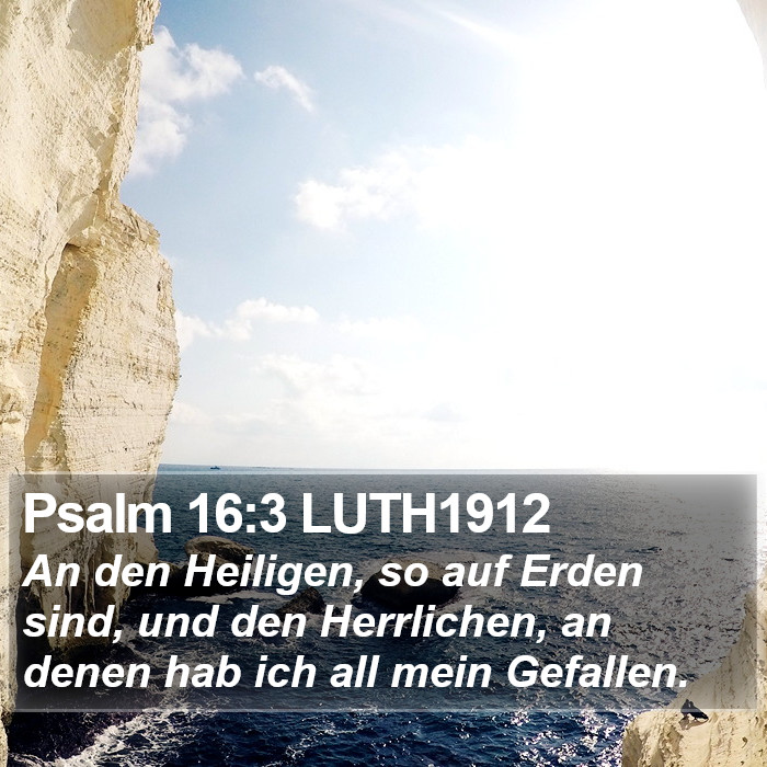 Psalm 16:3 LUTH1912 Bible Study