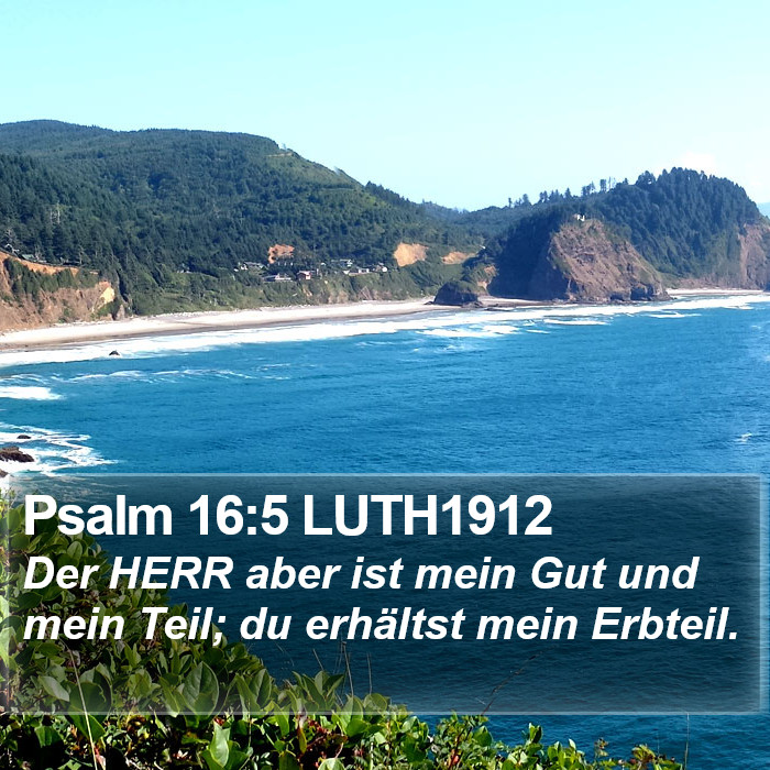 Psalm 16:5 LUTH1912 Bible Study