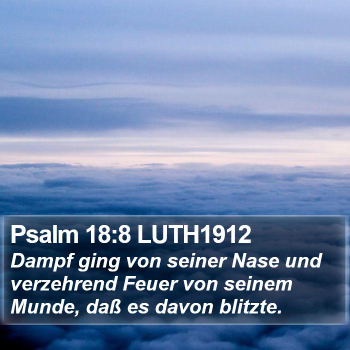 Psalm 18:8 LUTH1912 Bible Study