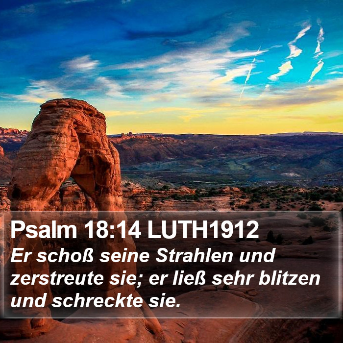 Psalm 18:14 LUTH1912 Bible Study