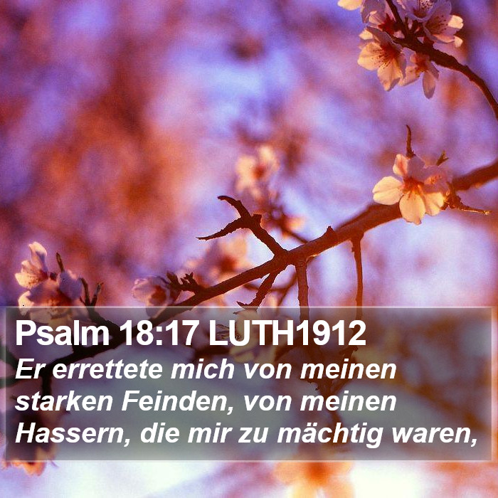 Psalm 18:17 LUTH1912 Bible Study
