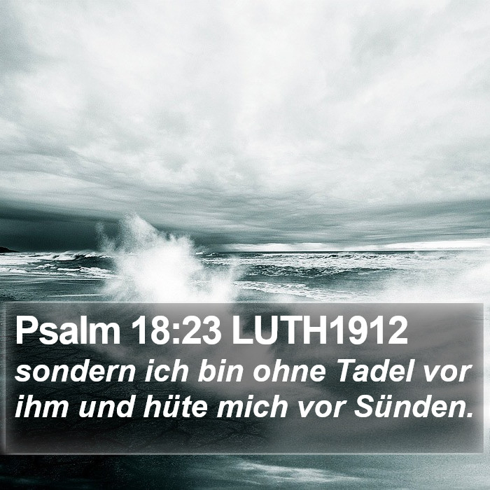 Psalm 18:23 LUTH1912 Bible Study