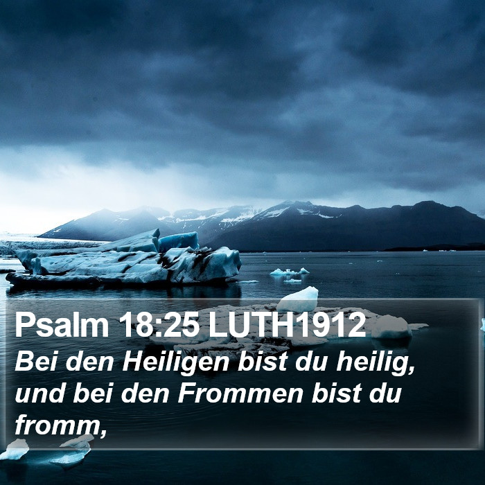 Psalm 18:25 LUTH1912 Bible Study