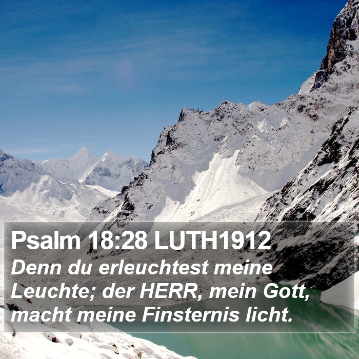 Psalm 18:28 LUTH1912 Bible Study