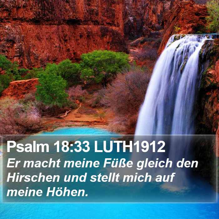 Psalm 18:33 LUTH1912 Bible Study