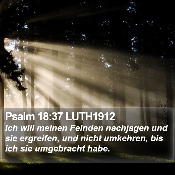Psalm 18:37 LUTH1912 Bible Study