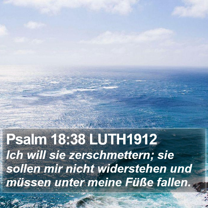 Psalm 18:38 LUTH1912 Bible Study