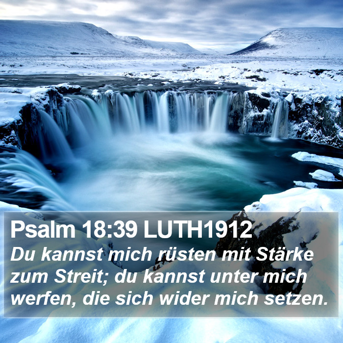 Psalm 18:39 LUTH1912 Bible Study