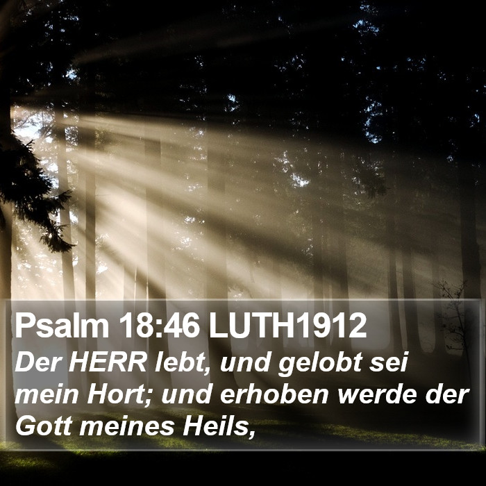 Psalm 18:46 LUTH1912 Bible Study