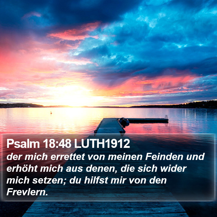 Psalm 18:48 LUTH1912 Bible Study