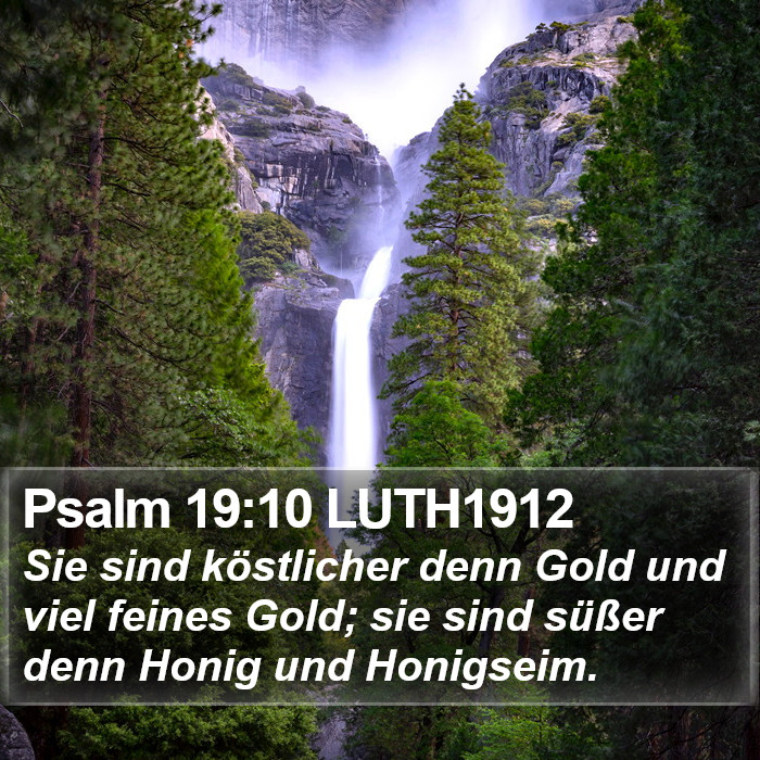 Psalm 19:10 LUTH1912 Bible Study