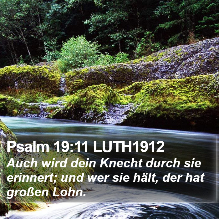 Psalm 19:11 LUTH1912 Bible Study