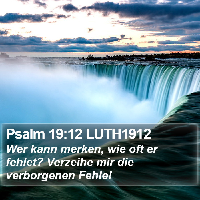 Psalm 19:12 LUTH1912 Bible Study