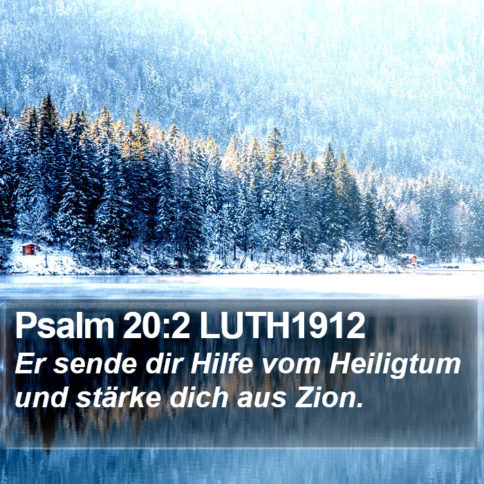 Psalm 20:2 LUTH1912 Bible Study