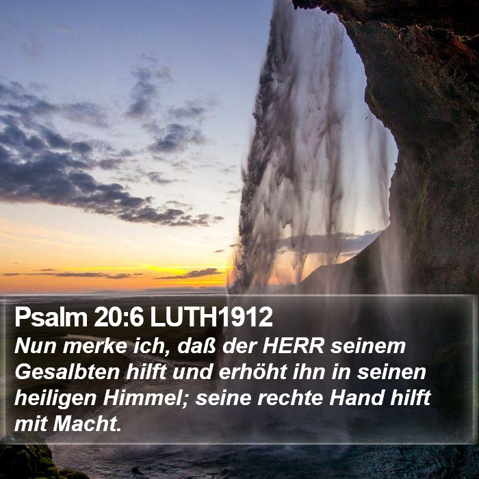 Psalm 20:6 LUTH1912 Bible Study