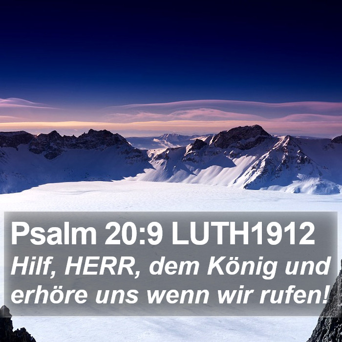 Psalm 20:9 LUTH1912 Bible Study