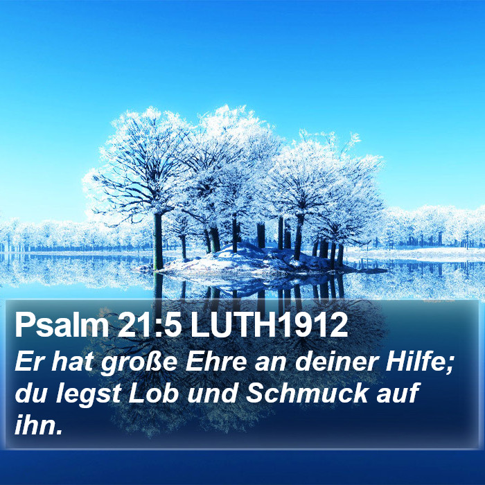 Psalm 21:5 LUTH1912 Bible Study