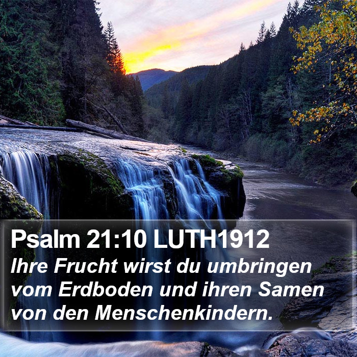 Psalm 21:10 LUTH1912 Bible Study