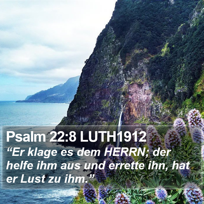 Psalm 22:8 LUTH1912 Bible Study