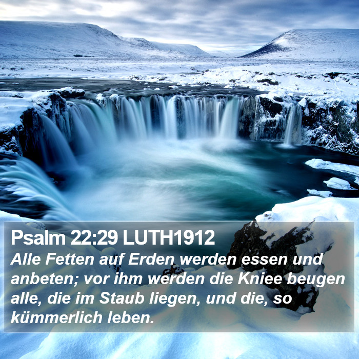 Psalm 22:29 LUTH1912 Bible Study